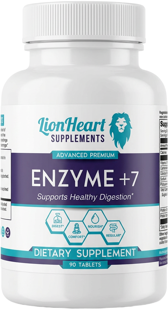 Enzyme + 7 — 90 enteric-coated digestive enzyme tablets